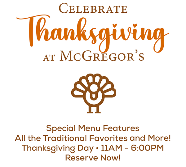 Thanksgiving Dinner at McGregors
