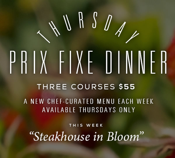 Thursday Prix Fixe