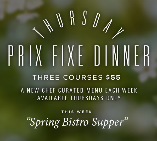 Thursday Prix Fixe