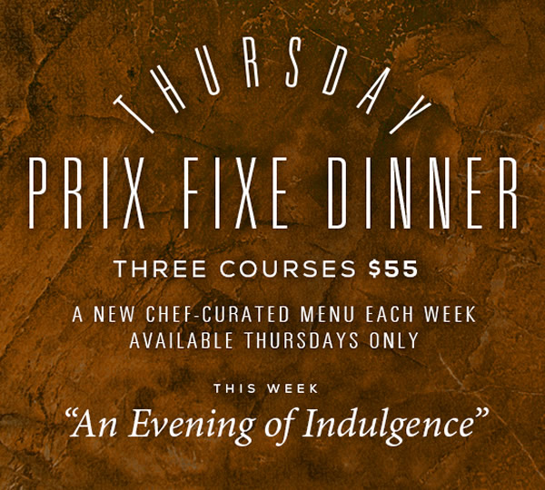 Thursday Prix Fixe