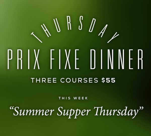 Thursday Prix Fixe