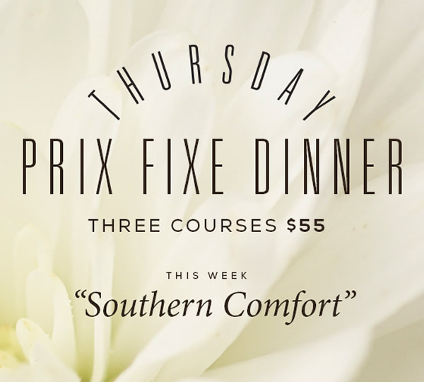 Thursday Prix Fixe