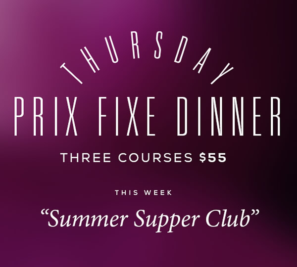 Thursday Prix Fixe