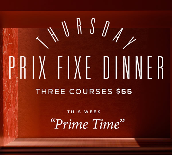 Thursday Prix Fixe
