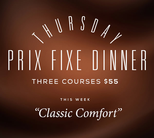 Thursday Prix Fixe