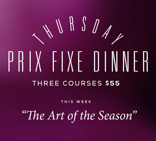 Thursday Prix Fixe