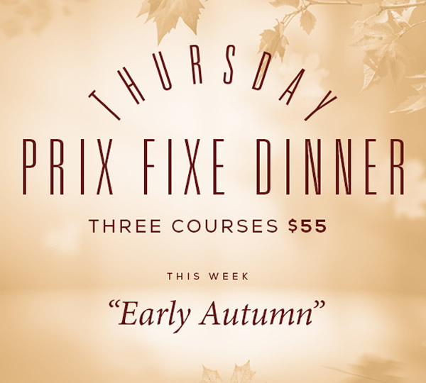 Thursday Prix Fixe