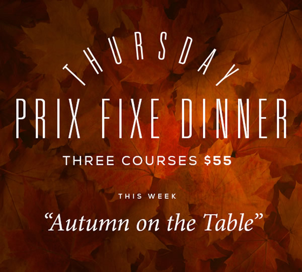 Thursday Prix Fixe
