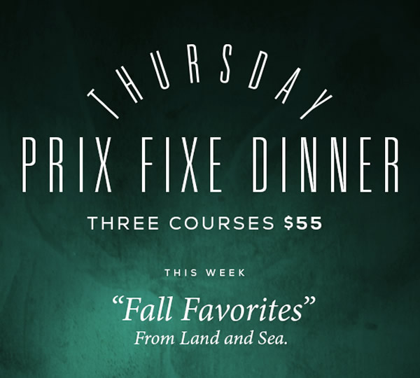 Thursday Prix Fixe