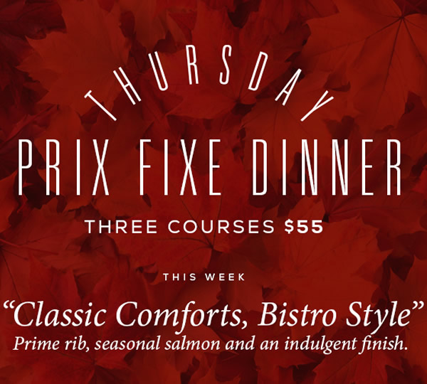 Thursday Prix Fixe